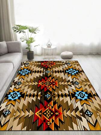 1 ชิ้น พรมกันลื่น สไตล์ตะวันตกเฉียงใต้ ซักด้วยเครื่องซักผ้า พรม สไตล์ย้อนยุคโบฮีเมียน สำหรับทางเข้า ห้องนั่งเล่น ห้องนอน ห้องนอนเด็ก, พรมตกแต่งสวนและระเบียง, ของตกแต่งบ้าน, ของตกแต่งห้อง, พรมปูพื้น, เครื่องใช้ในบ้าน