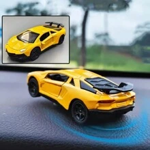 [Dynamic Decoration] Dynamic Drift Car Dashboard Decoration, Iron Material, Uncharged Power Mode, Novelty Model With Physics-Based Movement For Vehicle Interior Accessory, Car Accessories