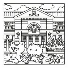 Cute London: A Kawaii Coloring Book Adventure: Color Cozy London Landmarks And Sweet Kawaii Characters – Fun For Kawaii And London Fans Of All Ages!,Mother's Day,Mom's Gift,Back To School,School Supplies
