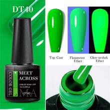 7ml Luminous Gel Nail Polish Fluorescent Neon Glow-In-Dark UV LED Nails Gel Soak Off Gel Varnish Nail Art Gel For Manicure - Multicolor - View 16