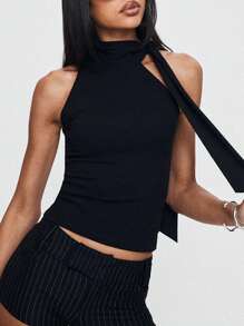 Women Tank Tops & Camis - 黑色 - 查看 6