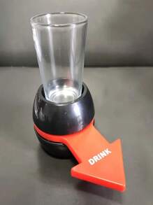 1 件旋转箭头幸运转轮饮酒游戏玩具，娱乐家庭聚会配件，有趣的杯子饮料游戏物品