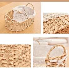 1 pièce Panier de rangement tissé à la main de manière traditionnelle - Panier tressé en osier réutilisable, convient pour le salon, la chambre à coucher, le bureau et l'hôtel, design à ouverture supérieure avec doublure en tissu, cadeau parfait pour les articles ménagers, organisateur, organisateur de maquillage, voyage, décoration de la chambre, rotin, paniers cadeaux, paniers noirs, panier, panier de rangement, boîte de rangement, panier en plastique, panier à jouets, décoration de la maison, décoration de table, articles de décoration, décoration de la chambre, cadeau