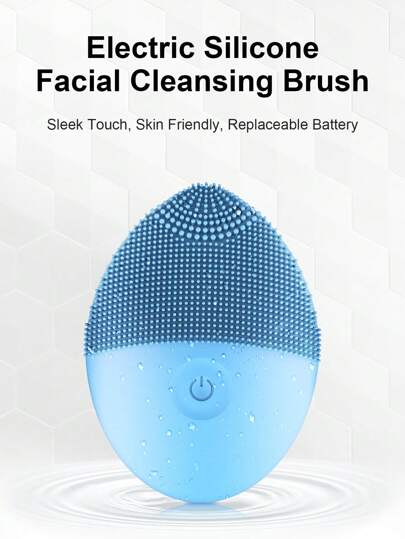 Escovas de Silicone para o Rosto para Limpeza e Esfoliação, Escova Elétrica À prova d'água para Limpeza Facial, Escova Esfoliante Facial, Escova de Limpeza Facial, Escova Esfoliante Facial
