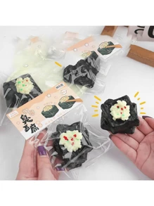Juguete antiestrés con efecto de rebote suave y lento con diseño de alta calidad en forma de tofu fermentado con ajo