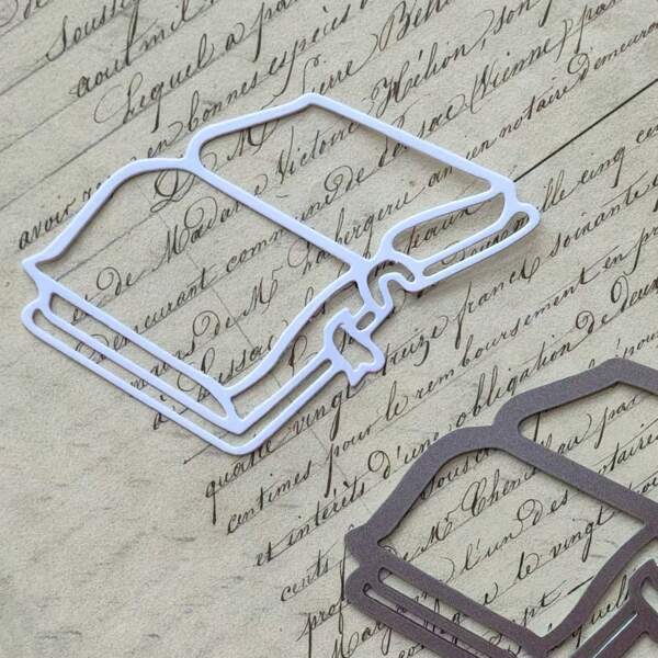 1PC Books Metal Cutting Dies, New Arrival Die Cuts, Embossing Stencils For DIY Crafting Scrapbooking Supplies, Template Mould, Photo Album Decorative Paper Die Cuts For Card Making, DIY Craft Decoration