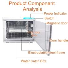 Toalla desinfectante, calentador desinfectante, herramientas de manicura, herramientas de peluquería, calefacción y desinfección, salón de belleza o uso doméstico - Tipo de Enchufe A USA (110-127V) - Ver 4