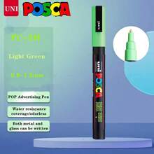 UNI NEW PACKAGE Paint Marker Pen Set And Single PC-1M 3M 5M Water Based Colors Permanent Acrylic Pen Graffiti Art School Supplies