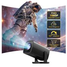 Smart Mini Projector, Wired Identical Screen Projector,HY3200,1080P Full HD Portable Projector, Movie Projector Compatible With TV Stick Smartphone/HDMI/USB, Indoor & Outdoor Use. - View 2