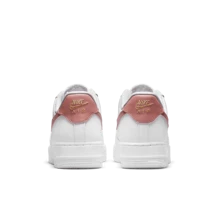 Nike Air Force 1 '07 Essential“Rust Pink”迷你钩低帮运动鞋，女款，白色和粉色 CZ0270-103 - 白粉紅色 - 查看 3