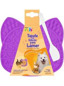 Fancy Pets Silicone Licking Mat With Cat Spatula For Dogs And Cats - Multicolor - View 2