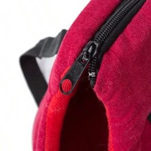 Kitten Dog Rabbit Kitten Pet Travel Carrying Bag Soft Edged Cat Dog Pet Animal Travel Bag Wallet Handbag Dog Travel Bag For Small Dogs And Cats (Red And Grey)