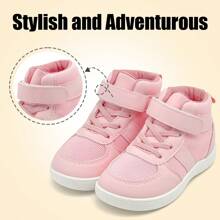 Kids Wrestling Shoes Boys Girls Youth High Boxing Shoes Comfort Minimalist Fitness Sneakers Zero Drop Sole Shcool Shoes Little Big Kid - Pink - View 2