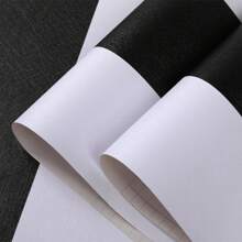 1 rouleau de papier peint amovible adhésif noir et blanc/rose et blanc rayé, en vinyle - résistant à l'eau, anti-moisissure, style moderne convenant pour la chambre, le salon, la salle à manger, le bureau à domicile, le renouvellement de meubles
