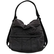 3 In 1 Puffer Bag: Shoulder, Crossbody And Backpack - Blendibox - Black - View 5