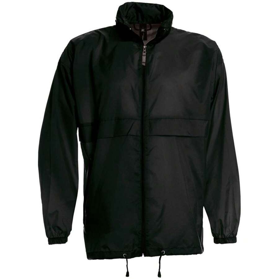 B&C Sirocco Mens Lightweight Jacket / Mens Outer Jackets (Black) - 100% Nylon