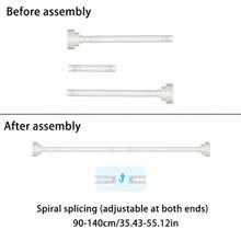 [Popular] 1pc Adjustable Tension Rod, Double-Sided Adjustable, With Plastic Base, Stainless Steel Material, Suitable For Shower Curtain, Window Curtain, Closet, And Balcony Clothes Drying, Available In Silver, Black, White, Graybedroom,Organizer,Organiser,Home Storage,White T Shirt Women,Black Pants Women,Ladies Winter Clothes,Dress,Winter Clothes For Ladies,Elegant Woman Dresses,White Shirt For Ladies,Long Sleeve,White Jumpsuit For Women,Spring Dresses For Women,Spring Outfits For Women,Spring,Spring Clothes,Minimalist,Summer Tops