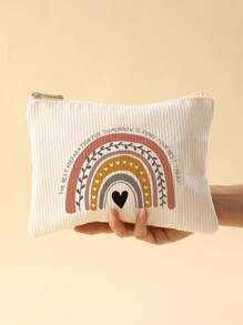 Interest Pattern Double Sided Printed Diamond Cosmetic Bag Multifunctional Carry-On Bag - Portable Toiletries Zipper Storage Bag Suitable For Girls Ladies Cosmetics And Travel Necessities Zipper Cosmetic Bag