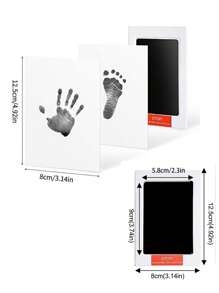 1入組創意寵物狗狗貓咪足印相框,適用於寵物重要里程碑紀念活動例如出生、滿月、周歲,可當作寵物紀念品 - 黑色 - 查看 5