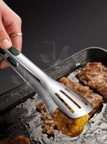 3 pièces Set de pinces en acier inoxydable à prise facile, pinces de cuisine, pinces de barbecue résistantes à la chaleur et antidérapantes, griffes à viande, pour la cuisine, le service, le barbecue, la cuisson, la salade, les ustensiles de cuisine, les accessoires de cuisson