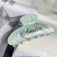 个性化发爪、发夹、发夹、发爪、发饰、自定义姓名发夹、发爪、粉红公主的礼物、自定义姓名发夹、个性化蝴蝶结发夹 - 彩色 - 查看 7