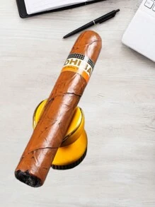 Funny Photography Prop Fake Cigar Model, Performance & Holiday Celebration Gag Gift - Yellow - View 2