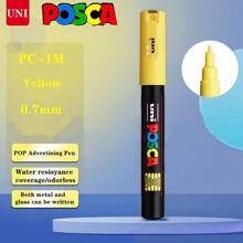 UNI NEW PACKAGE Paint Marker Pen Set And Single PC-1M 3M 5M Water Based Colors Permanent Acrylic Pen Graffiti Art School Supplies