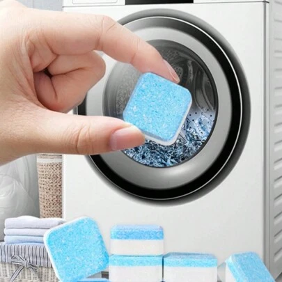 Pastillas de limpieza para lavadora - Pastillas efervescentes de limpieza profunda y desodorización para lavadoras domésticas