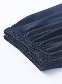 2pcs/Set Men Summer Sleepwear Lightweight Short Sleeve Cardigan Top And Shorts, Breathable Moisture-Wicking Pajama Set