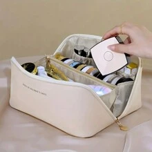 Großvolumige, tragbare, luxuriöse und wasserdichte Schminktasche, Kulturbeutel für Reisen, Sommerurlaub, Badezimmerdekoration Zuhause, Urlaubs-Makeup-Organizer, Badezimmerzubehör, Rückkehr zur Schule