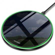 15W Wireless Charger Compatible With Iphone 16 15 14 13 12 Pro XS Max Mini X XR Induction Fast Wireless Charging Pad Compatible With Samsung Suitable For Office, Dorm, And Home