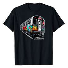 50 Years Of Hip-Hop Bronx Subway Graffiti 50th Anniversary T-Shirt Versatile Women's T-Shirts