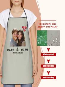 Avental Personalizado com Rostos, Avental Personalizado com Foto de Estimação para Mulheres e Homens, Design de Avental de Cozinha com Rosto Engraçado e Louco, Presente de Chef Personalizado com Foto - multicolorido - Visão 7