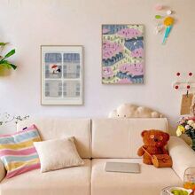 3件装旅行紫色海报伞人雨伞人夏威夷海边公路日光浴人墙艺客厅卧室沙发儿童房装饰画创意抽象疗愈城市风景油画无框 - 多色 - 查看 4