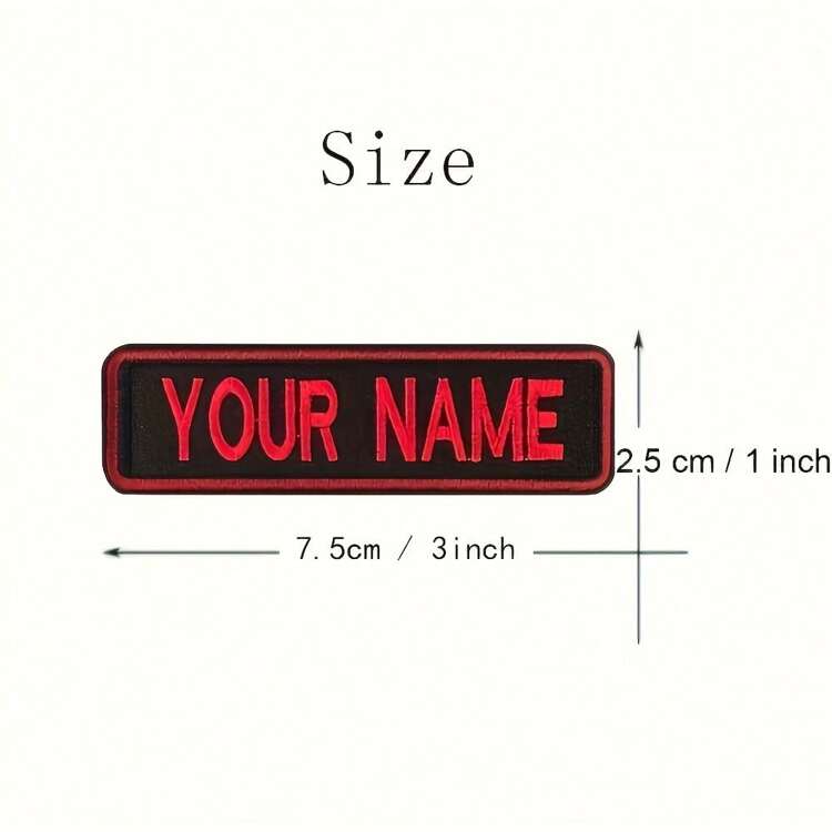 1 Custom Embroidered Dog Name Patch, 3x1 Inch Personalized Pet Vest And Backpack ID Tag, Polyester With Buckle Design For Dogs, Backpack Accessories, Clothing Patches - Multicolor - View 5