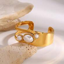 S SHOPBOHO 1 món quà xa xỉ cho cô ấy Trang sức lấy cảm hứng từ phong cách cổ điển Vòng tay mở siêu rộng Vòng tay đá quý cổ điển - vòng tay mở - Xem 18