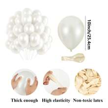 100/50/20pcs Luxury Pearl Ivory Balloons Set, Including 5inch And 10inch Size, Suitable For Elegant Wedding, Engagement, Bridal Shower, Birthday, Valentine's Day Party Decoration