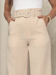 Women Pants - Beige - View 4