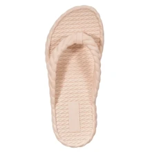 Chinelo Feminino 3 Tranças Plataforma Nuvem Ortopédico Confortável Macio - Rosê - Visão 3