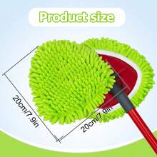 1/2/4Pcs Soft Thicken Triangle Mop Replacement Head Compatible With O-Cedar 1-Tank System Easy To Clean Strong Dust Cleaning Deeply Soft Thicken Microfiber Materials Cleaning Accessories Green