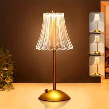 Lâmpada De Mesa Com Barra De LED Para Iluminação Interna Sensor De Toque De Luz De Quarto Sem Fio Três Cores
