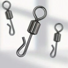 20pcs Carp Fishing Swivels Quick Change Stainless Steel For Carp Fishing Rig Fishing Accessories Terminal Tackle AE007