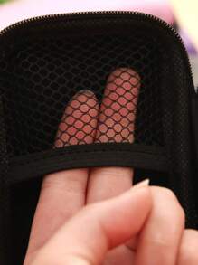 迷你耳机保护袋盒硬质 EVA 外壳数码充电器耳机收纳袋 USB 数据收纳袋便携袋 - 彩色 - 查看 2