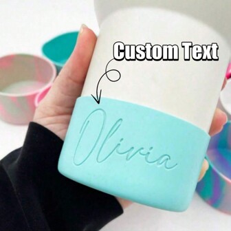 Personalized Tumbler, Personalized Boot Silicone Accessories For Personalized Bottles, Straws, Travel Mugs ID Tags, Unique Luggage Accessories, Cup Accessories Water Bottle