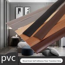 1 件 5cmx2m 优雅木纹设计，自粘地板过渡条，非常适合底层和乙烯基基底覆盖物 - 彩色 - 查看 3