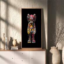 1 件 KAWS 海报装饰卧室装饰房间美学室内海报墙壁装饰画家居装饰无框架 - 彩色 - 查看 2