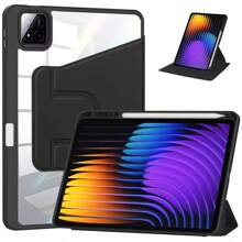 Ốp lưng trong suốt xoay 360 độ TBTIC cho Xiao MI Pad 5/5Pro 6/6Pro có giá đỡ phía sau kèm hộp đựng bút chì - màu đen - Xem 10