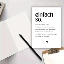 德国爱情卡，有趣的情人节和生日祝福，适合周年纪念和祝贺，祝你好运，是送给丈夫、男朋友、女朋友、妻子、最爱的人的完美圣诞礼物 - 彩色 - 查看 7