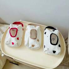 Flip Cover Tissue Box Wet Wipes Case Car Hanging Bag Paper Holder Storage Removable Napkin Storage Hanging Box - 咖啡棕 - 查看 5