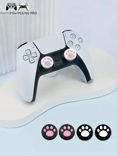 2 件控制器操纵杆拇指握把兼容 PS5 Playstation 4 游戏手柄、高性能游戏配件保护套